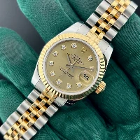 Rolex Lady Datejust 26mm Acciaio & oro Champagne Brillanti