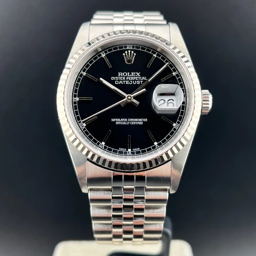 Rolex Datejust 36mm Nero Indici Jubilee