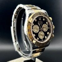 Rolex Daytona Acciaio&Oro Black Dial Diamonds