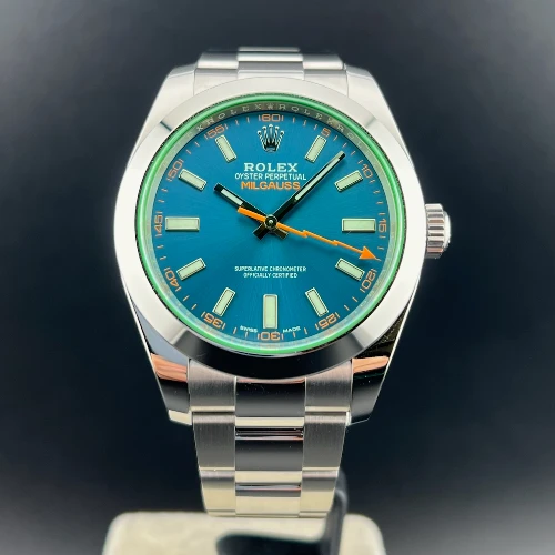 Rolex Milgauss Blu Vetro Verde