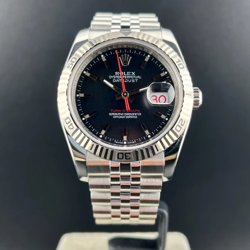 Rolex Datejust Turn O Graph Nero Jubilee