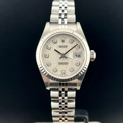 Rolex Lady Datejust 26mm Jubilee Silver Computer Brillanti
