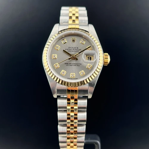 Rolex Lady Datejust 26mm Acciaio & oro Silver Brillanti 
