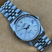Rolex Datejust 36mm Silver Tapisserie Jubilee