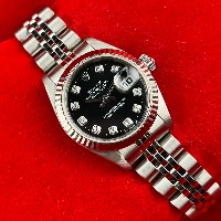Rolex Lady Datejust 26mm Jubilee Nero Brillanti