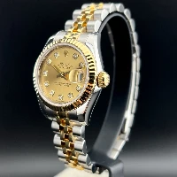 Rolex Lady Datejust 26mm Acciaio & oro Champagne Brillanti