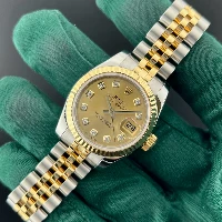 Rolex Lady Datejust 26mm Acciaio & oro Champagne Brillanti