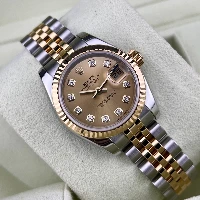 Rolex Lady Datejust 26mm Acciaio & oro Champagne Brillanti