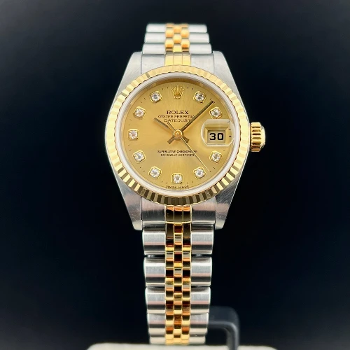 Rolex Lady Datejust 26mm Acciaio & oro Champagne Brillanti 