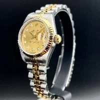Rolex Lady Datejust 26mm Acciaio & oro Champagne Brillanti 