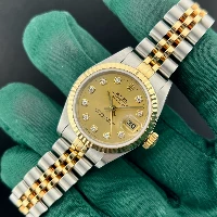 Rolex Lady Datejust 26mm Acciaio & oro Champagne Brillanti 