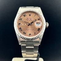 Rolex Datejust 36mm Rosa Romani Ghiera Godronata