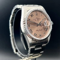 Rolex Datejust 36mm Rosa Romani Ghiera Godronata