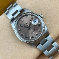 Rolex Datejust 36mm Rosa Romani Ghiera Godronata