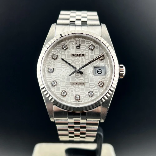 Rolex Datejust 36mm Silver Computer Brillanti