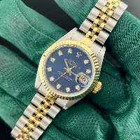 Rolex Datejust 26mm Acciaio & Oro Blu Brillanti 