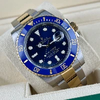 Rolex Submariner Date Acciaio & oro Ceramica Blu