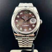 Rolex Datejust 36mm Madreperla Nera Brillanti