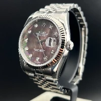 Rolex Datejust 36mm Madreperla Nera Brillanti