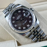 Rolex Datejust 36mm Madreperla Nera Brillanti