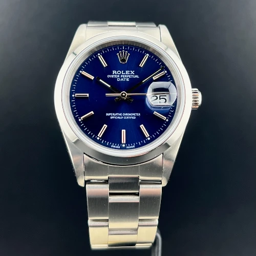 Rolex Oyster Perpetual Date 34mm Nero Indici