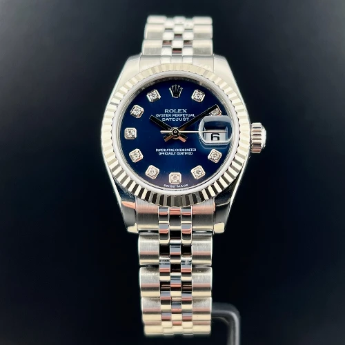 Rolex Lady Datejust 26mm Blu Brillanti