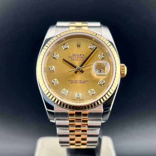 Rolex Datejust 36mm Acciaio/oro Champagne Brillanti