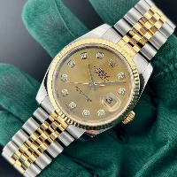 Rolex Datejust 36mm Acciaio/oro Champagne Brillanti