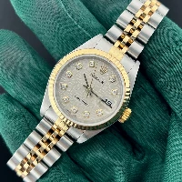 Rolex Lady Datejust 26mm Acciaio & oro Silver Brillanti 