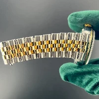 Rolex Datejust 36mm Acciaio/oro Nero Brillanti