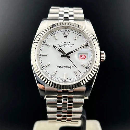 Rolex Datejust 36mm Jubilee Bianco 