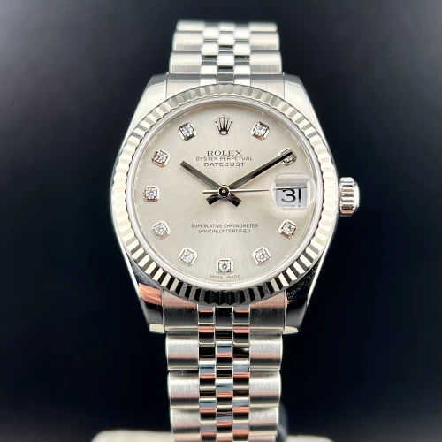 Rolex Datejust 31mm Silver Diamanti Jubilee