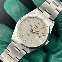 Rolex Oyster Perpetual Date 34mm Silver Indici