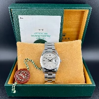 Rolex Oyster Perpetual Date 34mm Silver Indici