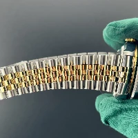 Rolex Datejust 36mm Acciaio/oro Nero Brillanti