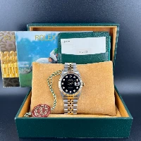 Rolex Datejust 36mm Acciaio/oro Nero Brillanti