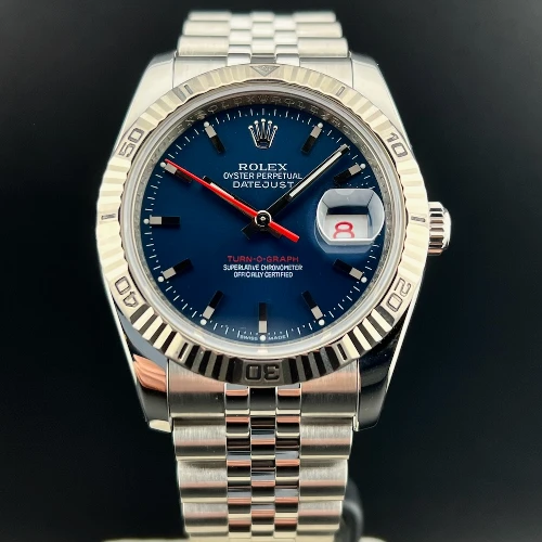 Rolex Datejust Turn O Graph Blu Jubilee
