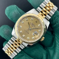 Rolex Datejust 36mm Acciaio/oro Champagne Brillanti