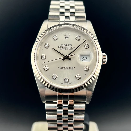 Rolex Datejust 36mm Silver Brillanti