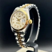 Rolex Lady Datejust 26mm Acciaio & oro Silver Computer Brillanti 