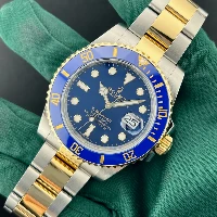 Rolex Submariner Date Acciaio & oro Ceramica Blu