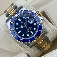 Rolex Submariner Date Acciaio & oro Ceramica Blu