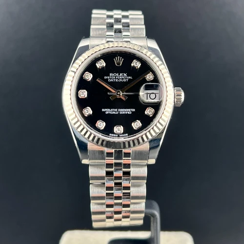 Rolex Datejust 31mm Nero Diamanti Jubilee