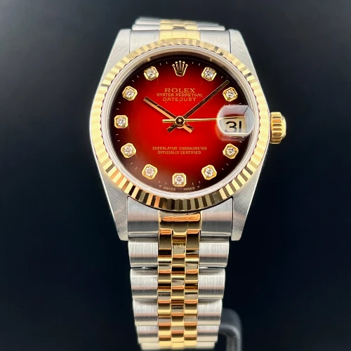 Rolex Datejust 31mm Acciaio & Oro Rosso Vignette Brillanti