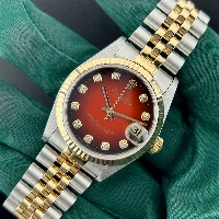 Rolex Datejust 31mm Acciaio & Oro Rosso Vignette Brillanti