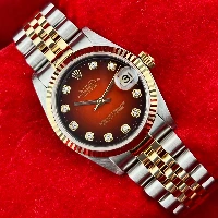 Rolex Datejust 31mm Acciaio & Oro Rosso Vignette Brillanti