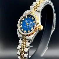 Rolex Lady Datejust 26mm Acciaio & oro Blu Vignette Brillanti 