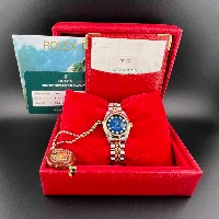 Rolex Lady Datejust 26mm Acciaio & oro Blu Vignette Brillanti 