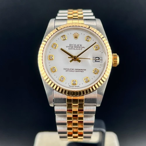 Rolex Datejust 31mm Acciaio & Oro Bianco Brillanti