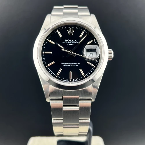 Rolex Oyster Perpetual Date 34mm Nero Indici